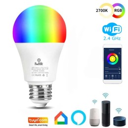 10W SMART Wifi RGB+CCT LED-Lampen - A60 Dimmbar - E27