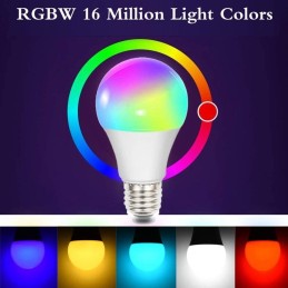 10W SMART Wifi RGB+CCT LED-Lampen - A60 Dimmbar - E27