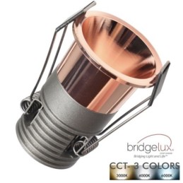 LED Strahler Downlight LED 5W Rose Gold Bridgelux Chip - 40° - UGR1- CCT1