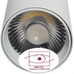 LED Strahler 30W MAYA 1-Phasen-Stromschienen - CCT - DOB Driverless - CRI +90 - Weiss