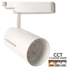 LED Strahler 30W WIEN Weiss 1-Phasen Schienensystem CRI +85 CCT