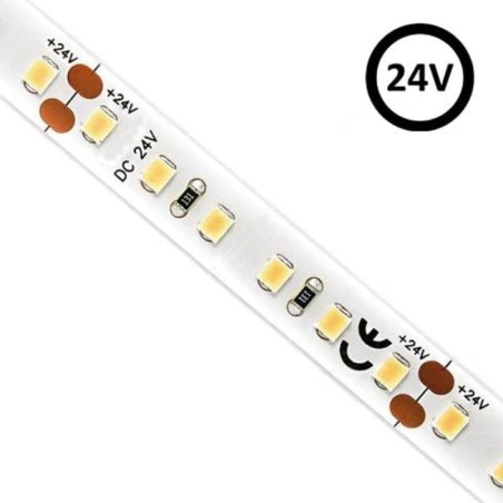 LED-Streifen 24V | 120xLED/m | 5m | SMD2835 | 1100Lm | 12W/M | IP20