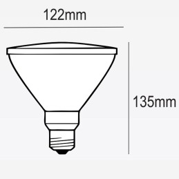 12W SMART Wifi RGB+CCT LED PAR Lampe - Dimmbar - E27