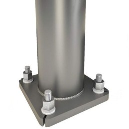 4 Bodenankerschraube für Säule - Verzinkter Stahl - 16 mm