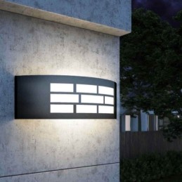 LED Wandleuchte Aussenbereich GOTHENBURG GRAU für E27 Lampen IP44
