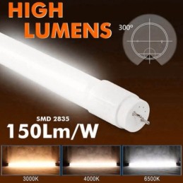 LED Röhre 8W T8 Glas 60cm - HOHE LEUCHTIGKEIT - OSRAM CHIP
