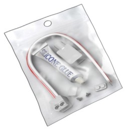 KIT Silikonkleber für LED-Streifen + Stecker + Abdeckung + Endkappe - 10mm -IP65