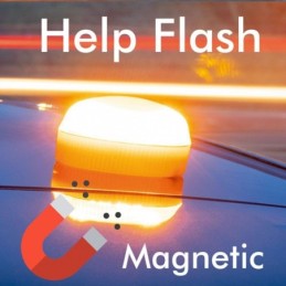 LED-Notleuchte für Fahrzeuge V16 IP65 - Zertifizierte Sicherheit + Magnetsockel (inkl. Batterie)