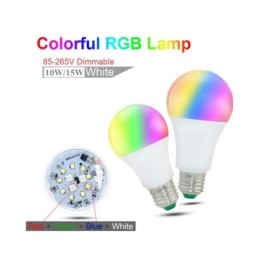 RGB + W LED Lampe 10W E27 270 mit Fernbedienung