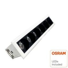 LED Einbaustrahler 8W mit OSRAM Chip 3030 24º UGR17 150lm/W
