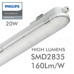 LED Feuchtraumleuchte Integrierten 20W Philips Driver COREPLUS - CCT - 60cm