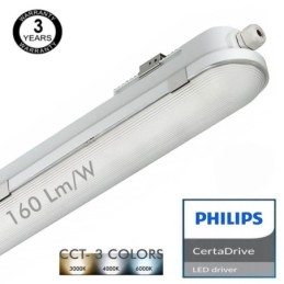 LED Feuchtraumleuchte Integrierten 20W Philips Driver COREPLUS - CCT - 60cm