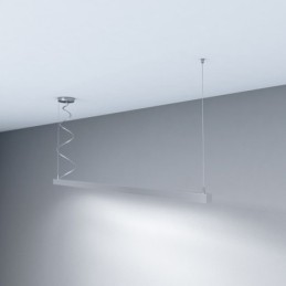 Linearlampe Pendelleuchte - MÜNCHEN MINI SILBER - 0.44m - 0.94m - 1.44m - 1.94m - IP54