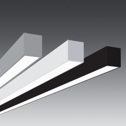 Lineare LED - Deckenaufbauleuchte - MÜNCHEN MINI SCHWARZ - 0.44m - 0.94m - 1.44m - 1.94m - IP54