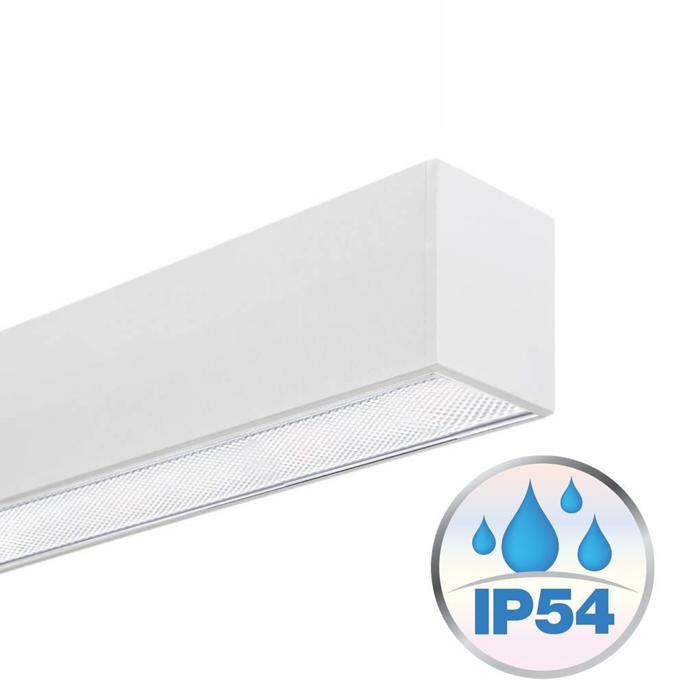 Plafoniera LED lineare - LOLA Avorio - 0.5m - 1m - 1.5m - 2m Misura 0.5m  Temperatura di Colore Bianco Caldo - 2700K