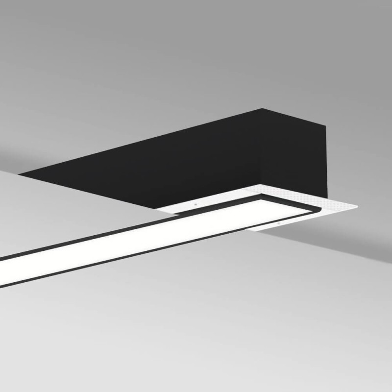 Lineare LED - Einbau - MOSKAU MINI SCHWARZ - 0.44m - 0.94m - 1.44m - 1.94m - IP54