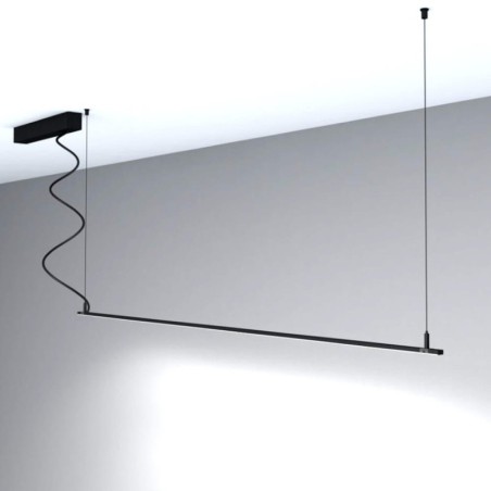 Linearlampe Pendelleuchte - MILANO SCHWARZ - 0,5 m - 1 m - 1,5 m - 2 m - IP20