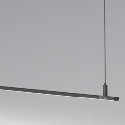 Linearlampe Pendelleuchte - MILANO SCHWARZ - 0,5 m - 1 m - 1,5 m - 2 m - IP20