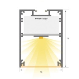 Linearlampe Pendelleuchte LED - MÜNCHEN WEISS - 0,5 m - 1 m - 1,5 m - 2 m - IP54