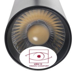 LED Strahler 30W MAYA 3-Phasen-Stromschienen - CCT - DOB Driverless - CRI +90 - Schwarz und Weiss