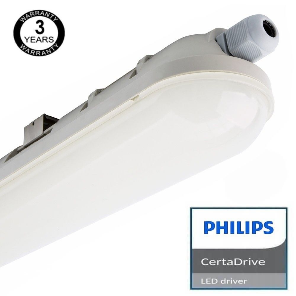 Plafoniera LED Stagna 20W PHILIPS CertaDrive- 60cm PHILIPS-Driver  Lichtfarbe Kaltes Weiß - 6000K