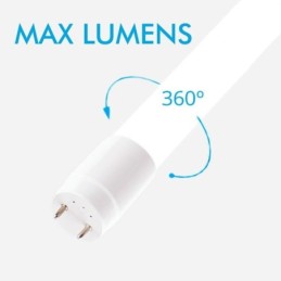 PACK 10 - LED Röhre Glas - 10W - 60cm T8 - 170 Lm/W - PRO MAX LUMENS - 1700Lm - NO FLICK