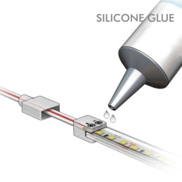 Silikonhülle -Slim- 13x5mm zur Umwandlung von 8 -10 mm LED-Streifen in wasserdichte LED-Streifen - IP65