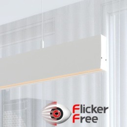 Lineare LED - Deckenaufbauleuchte - LOLA Weiss - 0,5 m - 1m - 1,5m - 2m