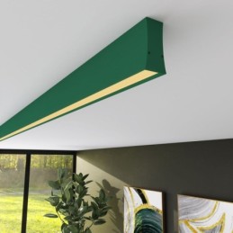 Lineare LED - Deckenaufbauleuchte - LOLA Patinagrün - 0,5 m - 1m - 1,5m - 2m