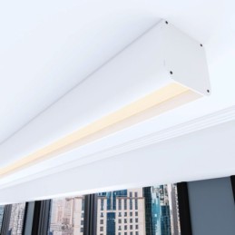 Lineare LED - Deckenaufbauleuchte - ANTONIUS Weiss - 0,5 m - 1m - 1,5m - 2m
