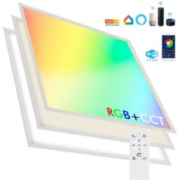 LED Panel 60x60 - Dimmbar - 40W CCT + RGB + SMART Google - Alexa