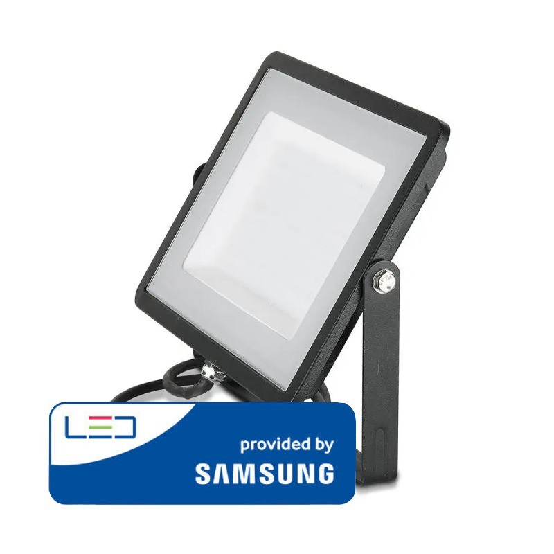 100W Proiettore LED SMD SAMSUNG Chip Alloggiamento nero 6400K SAMSU